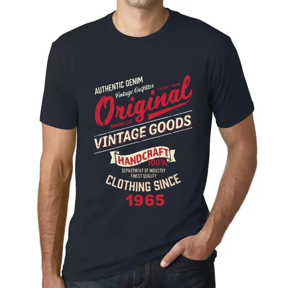 Men's Graphic T-Shirt Original Vintage Clothing Since 1965 59th Birthday Anniversary 59 Year Old Gift 1965 Vintage Eco-Friendly Short Sleeve Novelty Tee