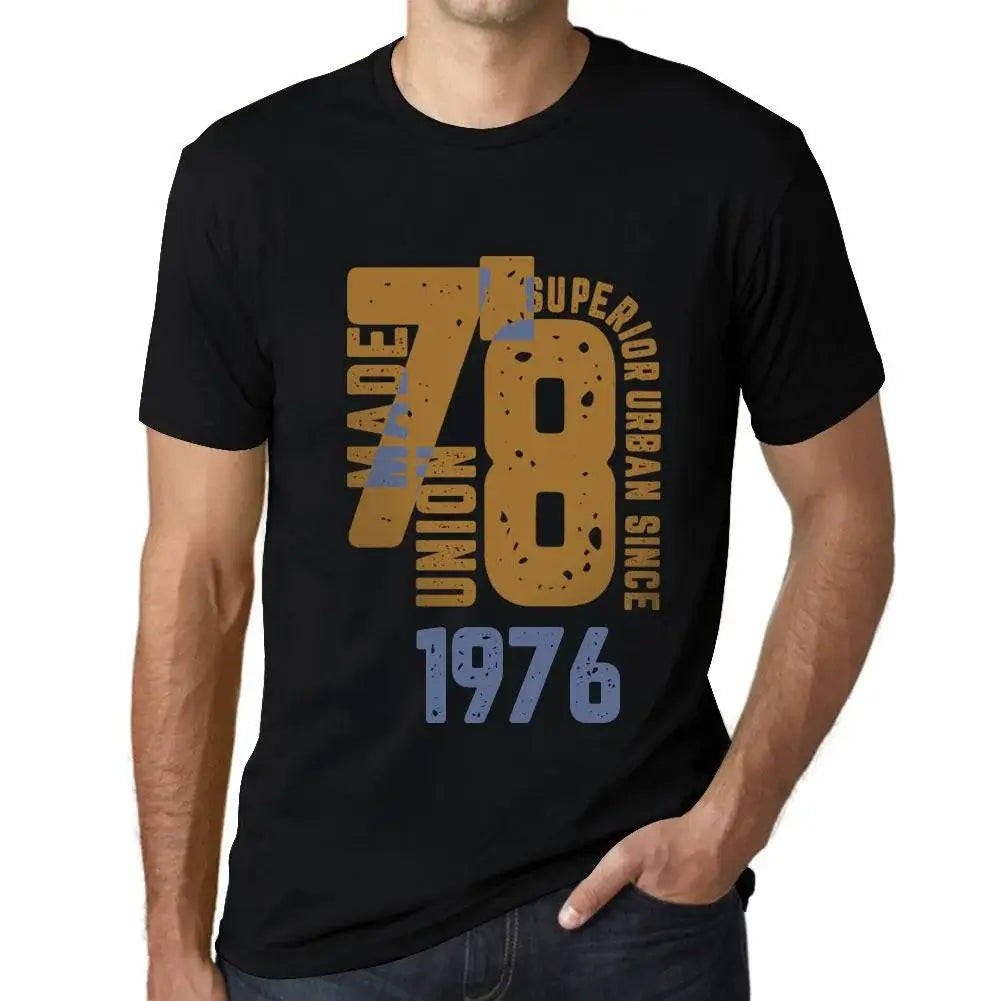 Men's Graphic T-Shirt Superior Urban Style Since 1976 48th Birthday Anniversary 48 Year Old Gift 1976 Vintage Eco-Friendly Short Sleeve Novelty Tee