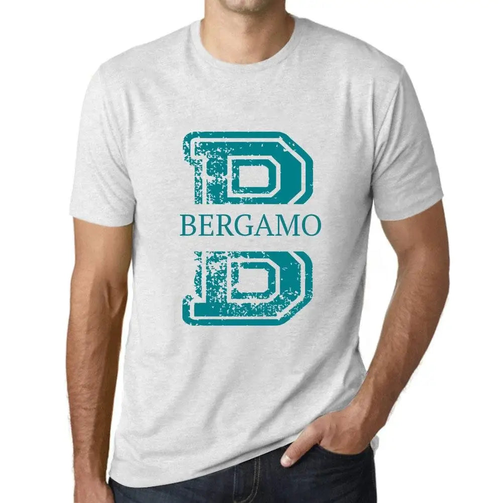 Men's Graphic T-Shirt Bergamo Eco-Friendly Limited Edition Short Sleeve Tee-Shirt Vintage Birthday Gift Novelty