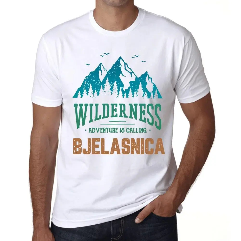 Men's Graphic T-Shirt Wilderness, Adventure Is Calling Bjelasnica Eco-Friendly Limited Edition Short Sleeve Tee-Shirt Vintage Birthday Gift Novelty