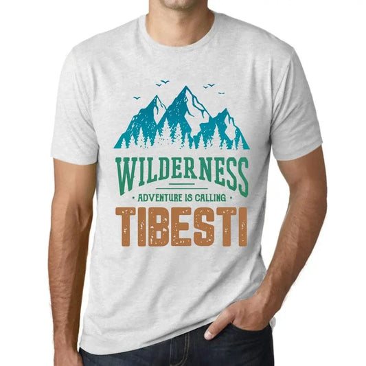 Men's Graphic T-Shirt Wilderness, Adventure Is Calling Tibesti Eco-Friendly Limited Edition Short Sleeve Tee-Shirt Vintage Birthday Gift Novelty