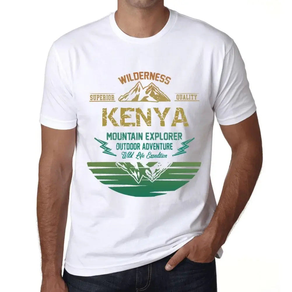 Men's Graphic T-Shirt Outdoor Adventure, Wilderness, Mountain Explorer Kenya Eco-Friendly Limited Edition Short Sleeve Tee-Shirt Vintage Birthday Gift Novelty