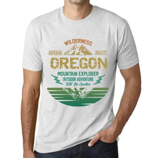 Men's Graphic T-Shirt Outdoor Adventure, Wilderness, Mountain Explorer Oregon Eco-Friendly Limited Edition Short Sleeve Tee-Shirt Vintage Birthday Gift Novelty