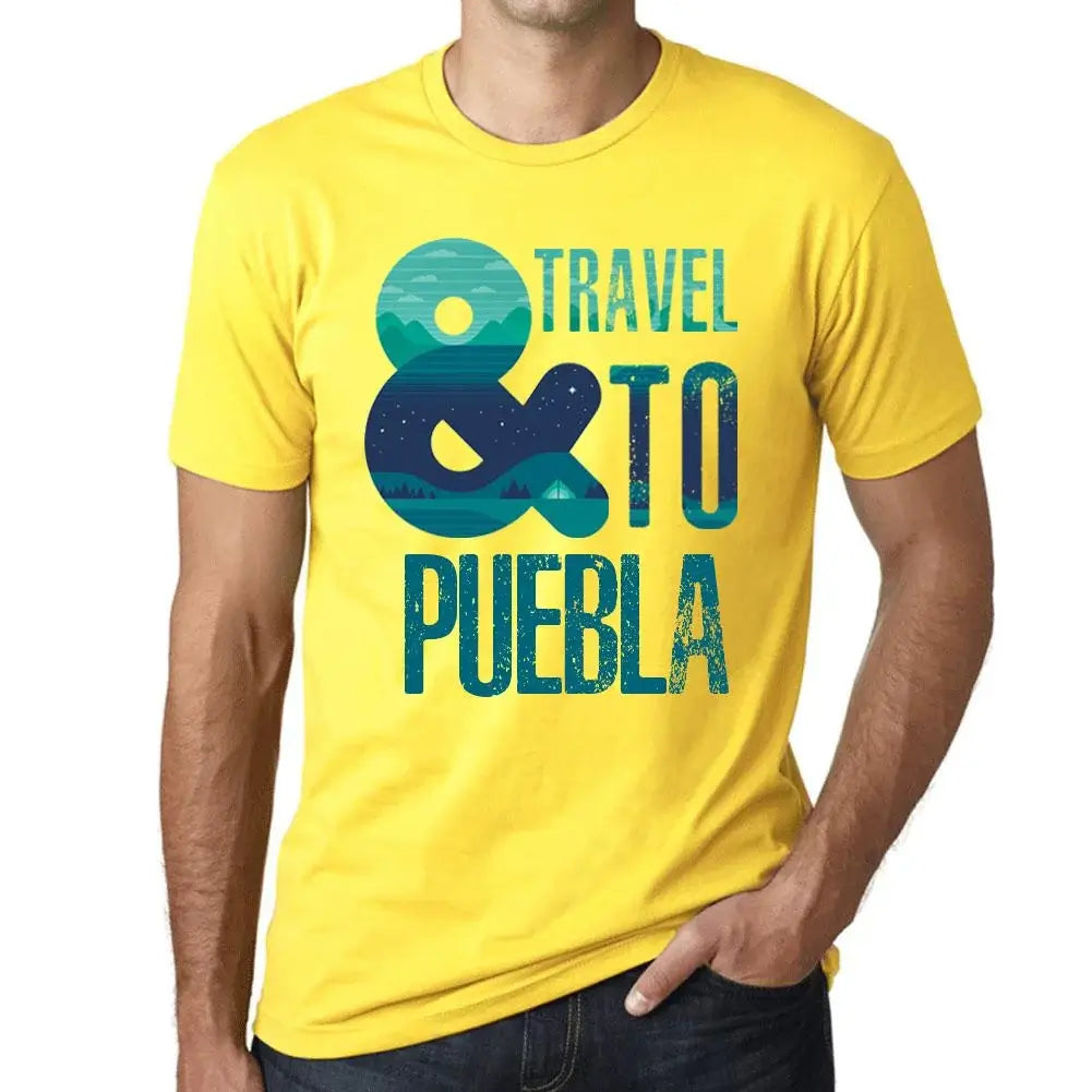 Men's Graphic T-Shirt And Travel To Puebla Eco-Friendly Limited Edition Short Sleeve Tee-Shirt Vintage Birthday Gift Novelty