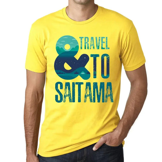 Men's Graphic T-Shirt And Travel To Saitama Eco-Friendly Limited Edition Short Sleeve Tee-Shirt Vintage Birthday Gift Novelty