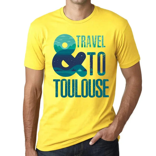 Men's Graphic T-Shirt And Travel To Toulouse Eco-Friendly Limited Edition Short Sleeve Tee-Shirt Vintage Birthday Gift Novelty