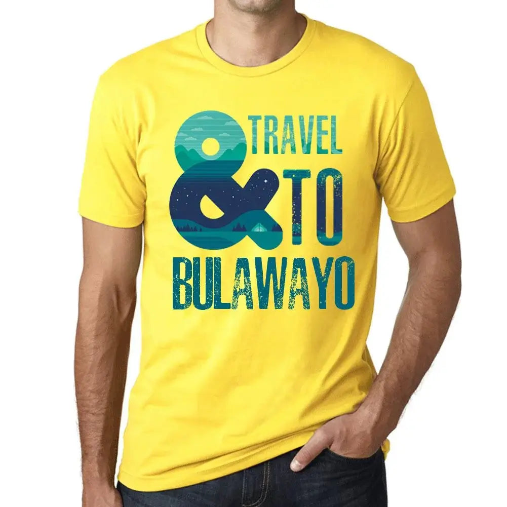 Men's Graphic T-Shirt And Travel To Bulawayo Eco-Friendly Limited Edition Short Sleeve Tee-Shirt Vintage Birthday Gift Novelty