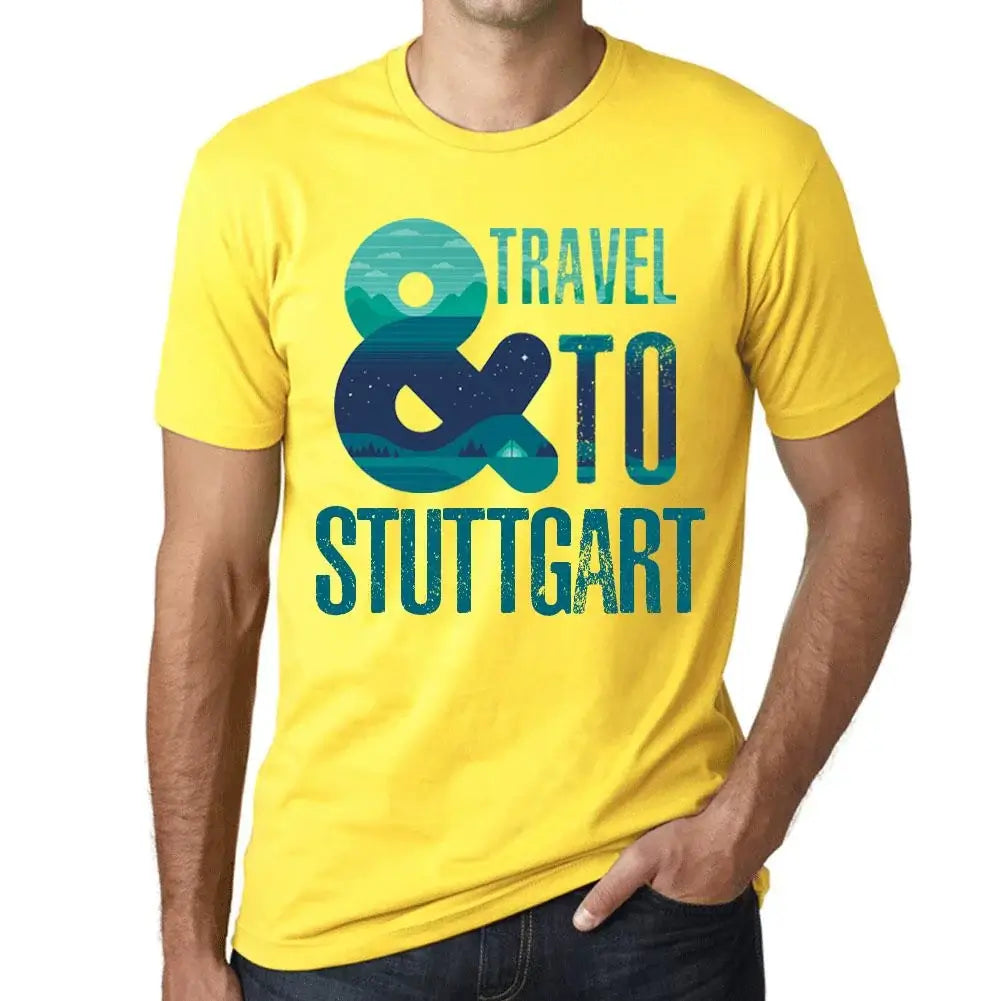 Men's Graphic T-Shirt And Travel To Stuttgart Eco-Friendly Limited Edition Short Sleeve Tee-Shirt Vintage Birthday Gift Novelty