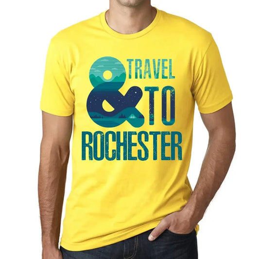Men's Graphic T-Shirt And Travel To Rochester Eco-Friendly Limited Edition Short Sleeve Tee-Shirt Vintage Birthday Gift Novelty