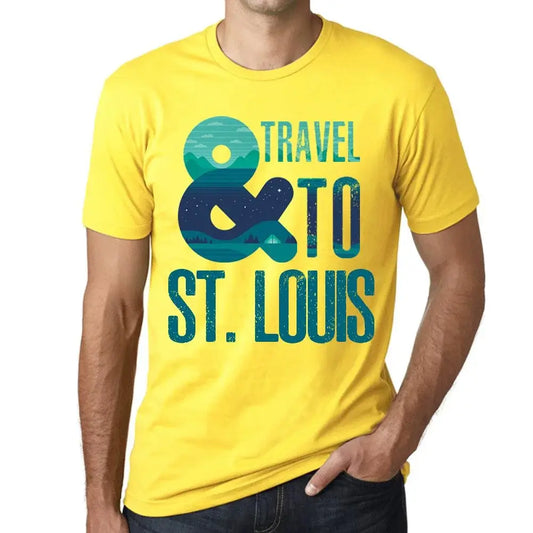 Men's Graphic T-Shirt And Travel To St Louis Eco-Friendly Limited Edition Short Sleeve Tee-Shirt Vintage Birthday Gift Novelty