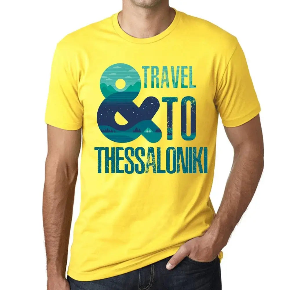 Men's Graphic T-Shirt And Travel To Thessaloniki Eco-Friendly Limited Edition Short Sleeve Tee-Shirt Vintage Birthday Gift Novelty