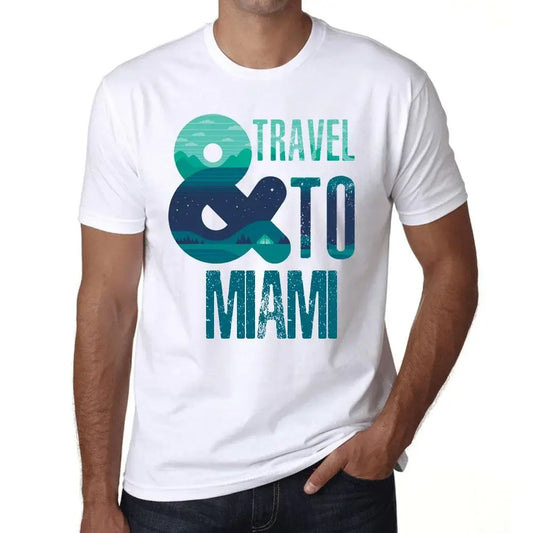 Men's Graphic T-Shirt And Travel To Miami Eco-Friendly Limited Edition Short Sleeve Tee-Shirt Vintage Birthday Gift Novelty
