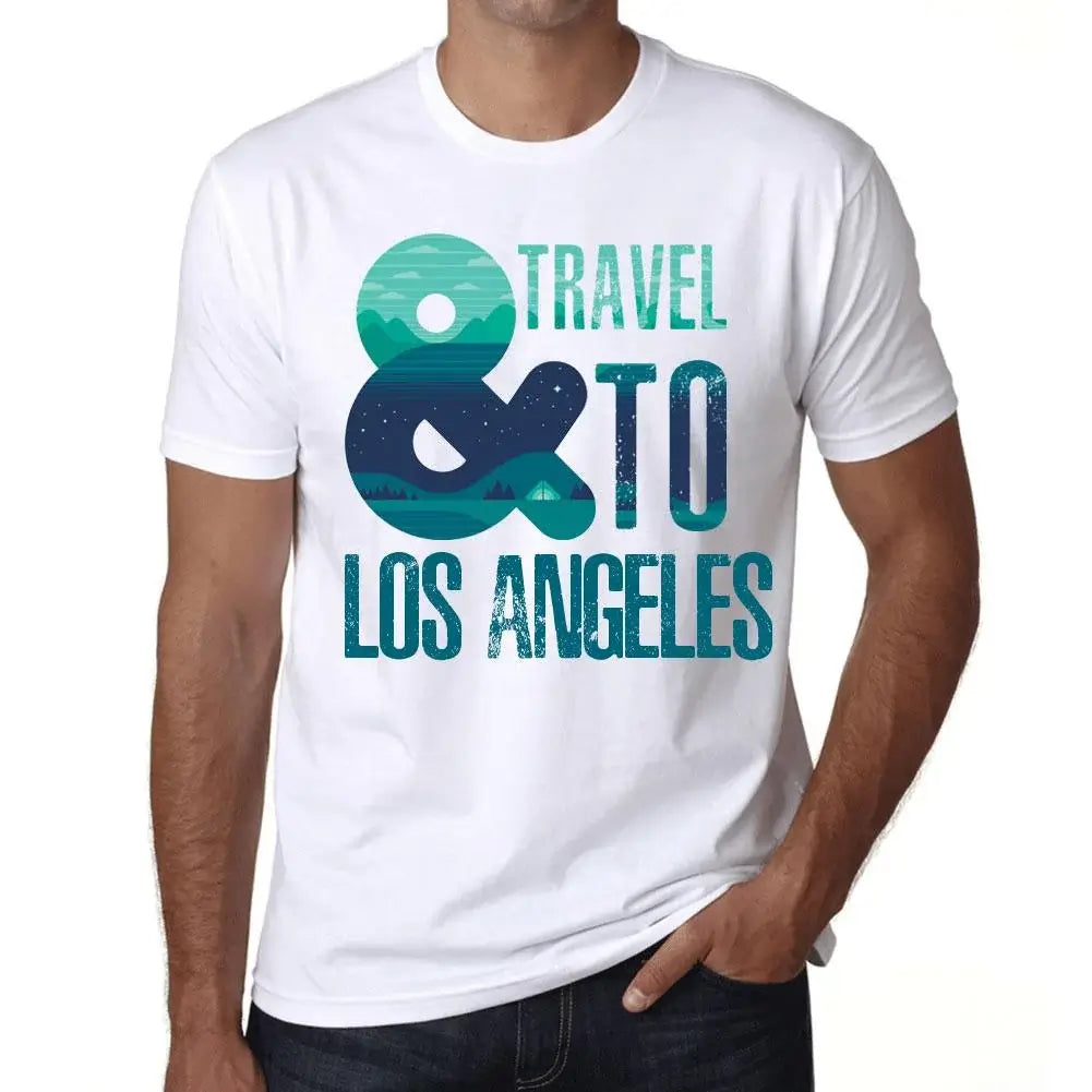 Men's Graphic T-Shirt And Travel To Los Angeles Eco-Friendly Limited Edition Short Sleeve Tee-Shirt Vintage Birthday Gift Novelty