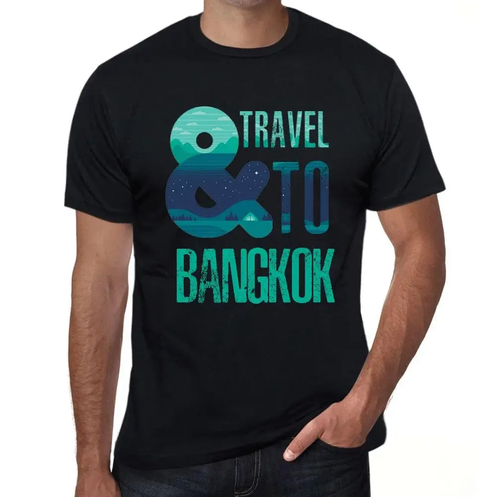 Men's Graphic T-Shirt And Travel To Bangkok Eco-Friendly Limited Edition Short Sleeve Tee-Shirt Vintage Birthday Gift Novelty