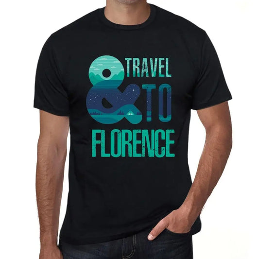 Men's Graphic T-Shirt And Travel To Florence Eco-Friendly Limited Edition Short Sleeve Tee-Shirt Vintage Birthday Gift Novelty