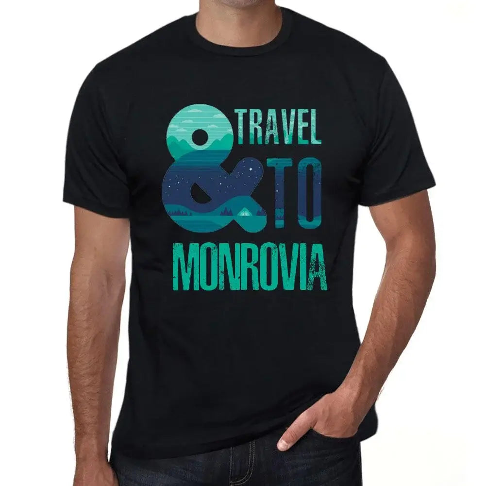 Men's Graphic T-Shirt And Travel To Monrovia Eco-Friendly Limited Edition Short Sleeve Tee-Shirt Vintage Birthday Gift Novelty