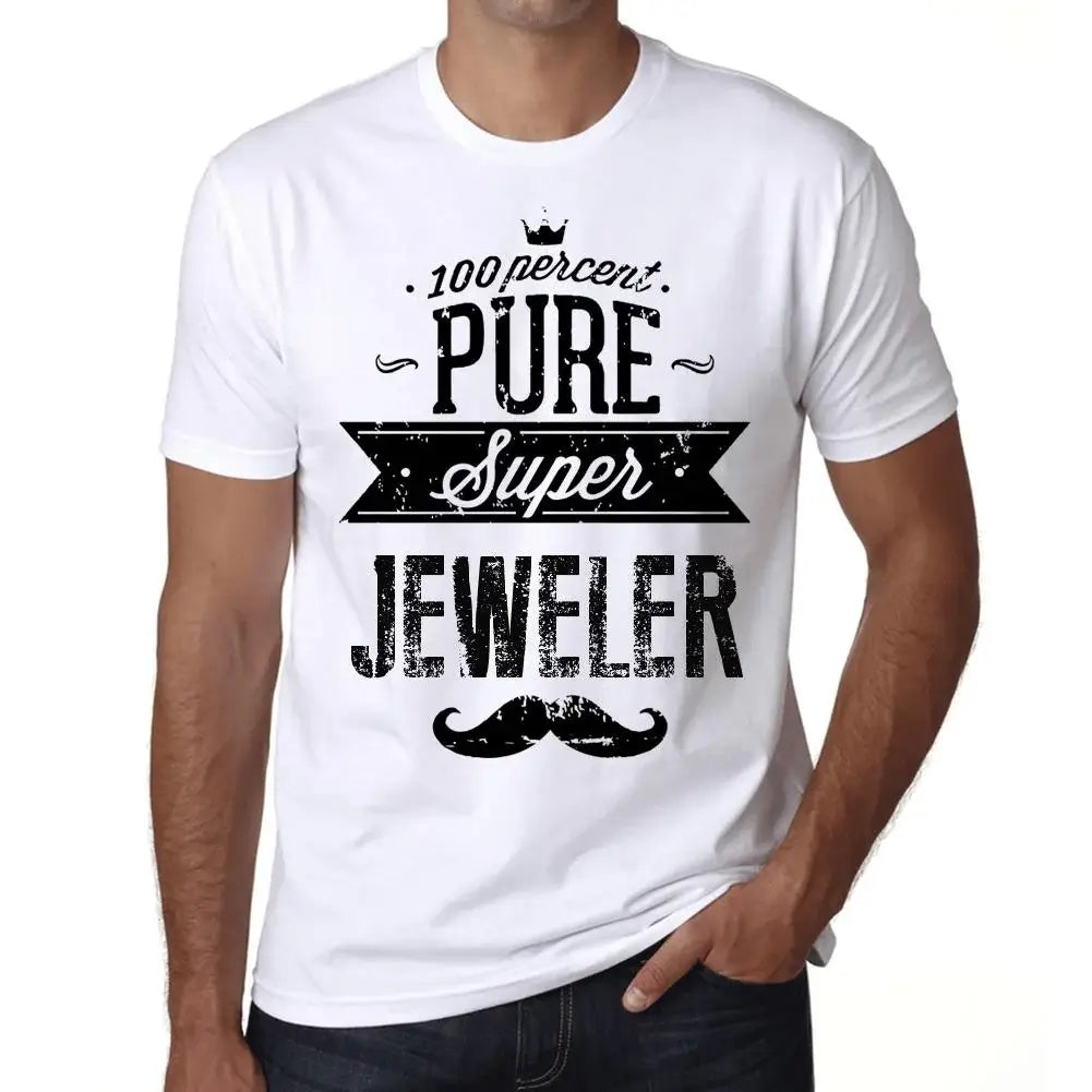 Men's Graphic T-Shirt 100% Pure Super Jeweler Eco-Friendly Limited Edition Short Sleeve Tee-Shirt Vintage Birthday Gift Novelty