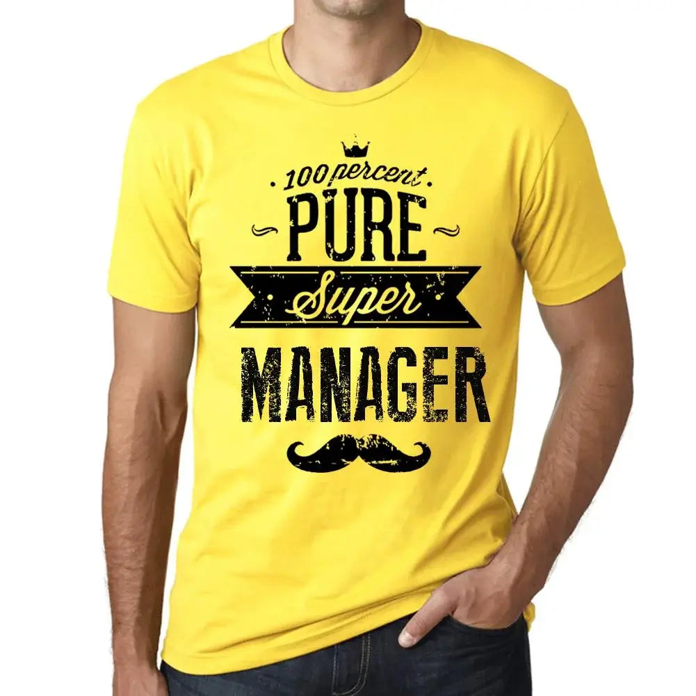 Men's Graphic T-Shirt 100% Pure Super Manager Eco-Friendly Limited Edition Short Sleeve Tee-Shirt Vintage Birthday Gift Novelty