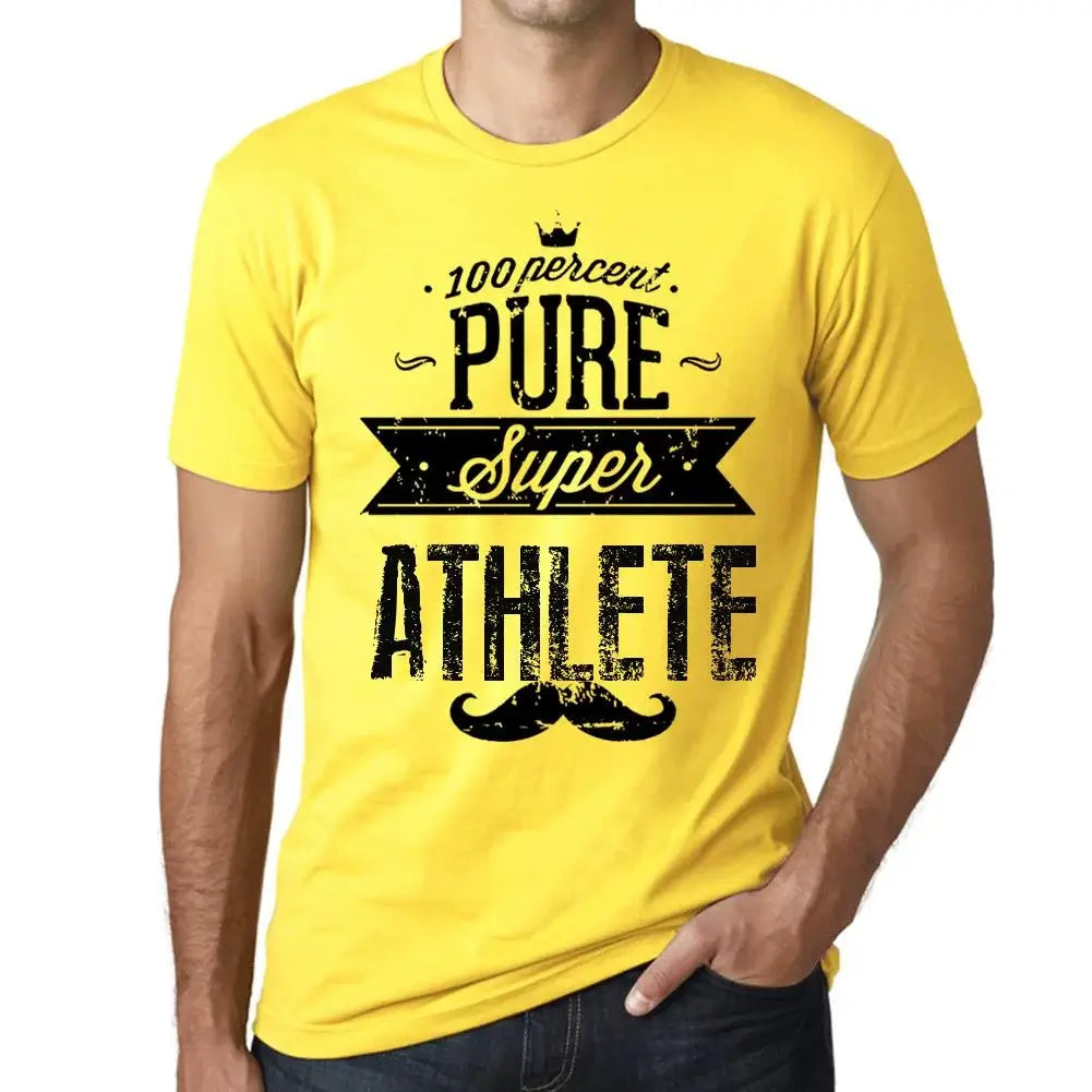 Men's Graphic T-Shirt 100% Pure Super Athlete Eco-Friendly Limited Edition Short Sleeve Tee-Shirt Vintage Birthday Gift Novelty