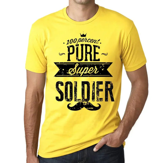 Men's Graphic T-Shirt 100% Pure Super Soldier Eco-Friendly Limited Edition Short Sleeve Tee-Shirt Vintage Birthday Gift Novelty