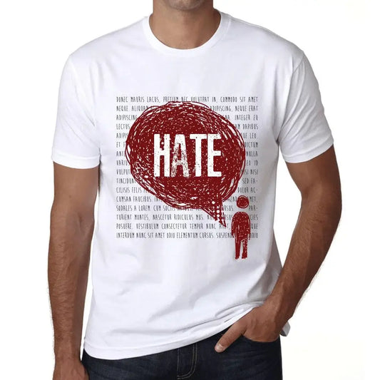 Men's Graphic T-Shirt Thoughts Hate Eco-Friendly Limited Edition Short Sleeve Tee-Shirt Vintage Birthday Gift Novelty
