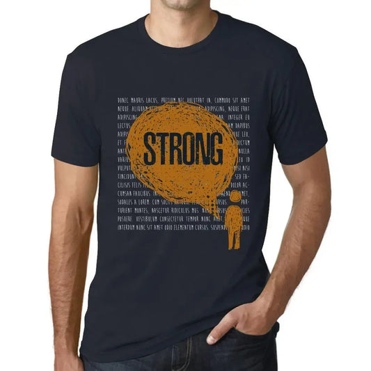 Men's Graphic T-Shirt Thoughts Strong Eco-Friendly Limited Edition Short Sleeve Tee-Shirt Vintage Birthday Gift Novelty