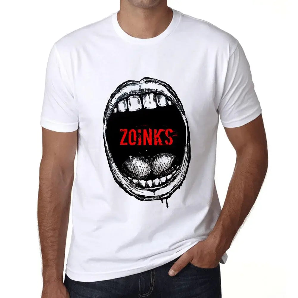Men's Graphic T-Shirt Mouth Expressions Zoinks Eco-Friendly Limited Edition Short Sleeve Tee-Shirt Vintage Birthday Gift Novelty