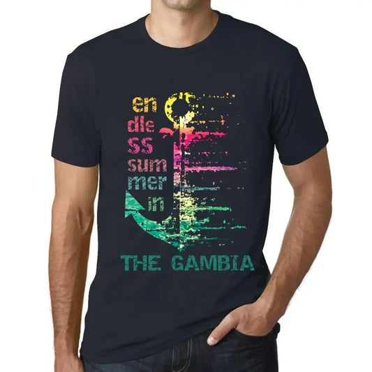 Men's Graphic T-Shirt Endless Summer In The Gambia Eco-Friendly Limited Edition Short Sleeve Tee-Shirt Vintage Birthday Gift Novelty
