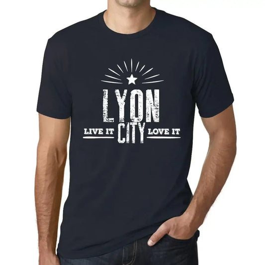 Men's Graphic T-Shirt Live It Love It Lyon Eco-Friendly Limited Edition Short Sleeve Tee-Shirt Vintage Birthday Gift Novelty