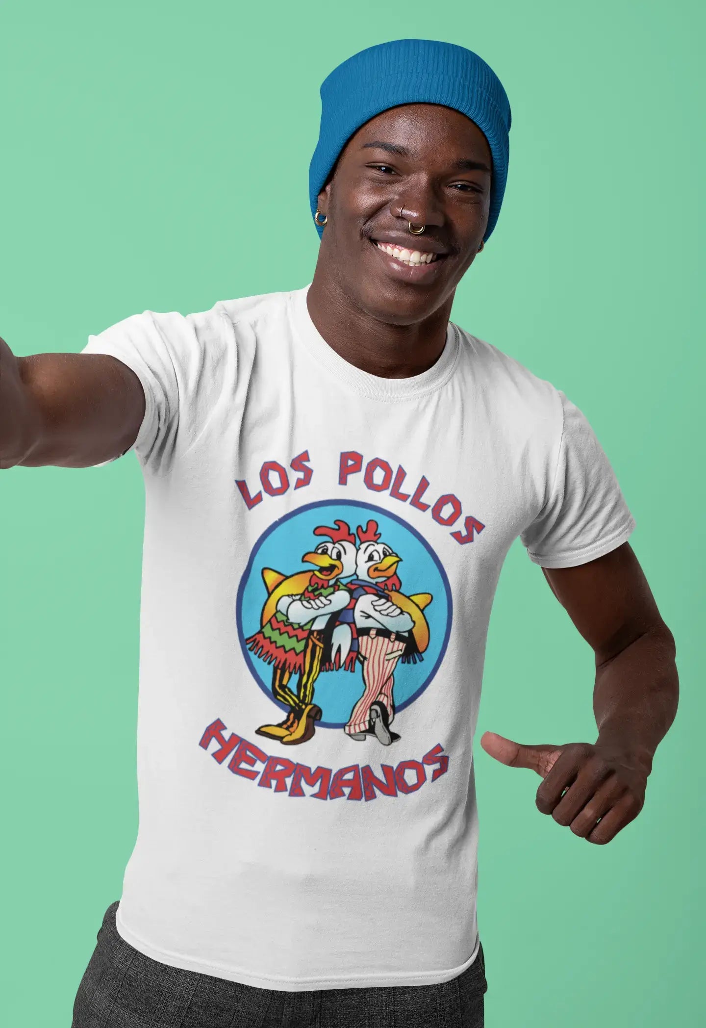 Ultrabasic - Unisex Graphic T-Shirt Los Pollos Hermanos Blanc