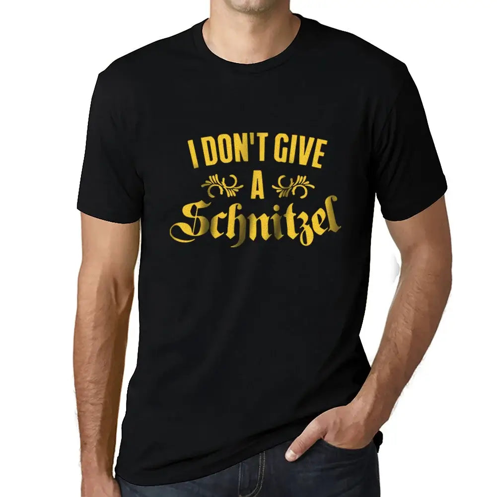 Men's Graphic T-Shirt I Don't Give A Schnitzel Eco-Friendly Limited Edition Short Sleeve Tee-Shirt Vintage Birthday Gift Novelty