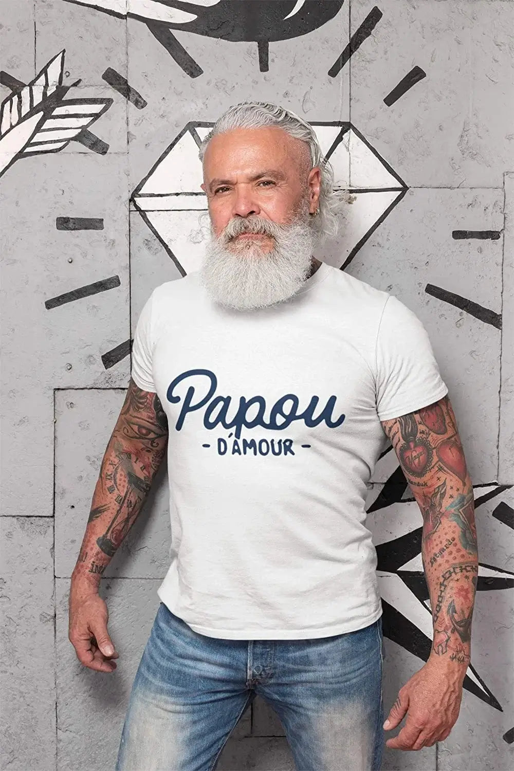 Men's Graphic T-Shirt Papou D'Amour T-Shirt