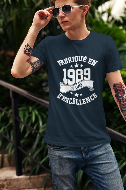 ULTRABASIC – Hergestellt im Jahr 1989, 30 Jahre alt. Ursprüngliches Unisex-T-Shirt aus Denim