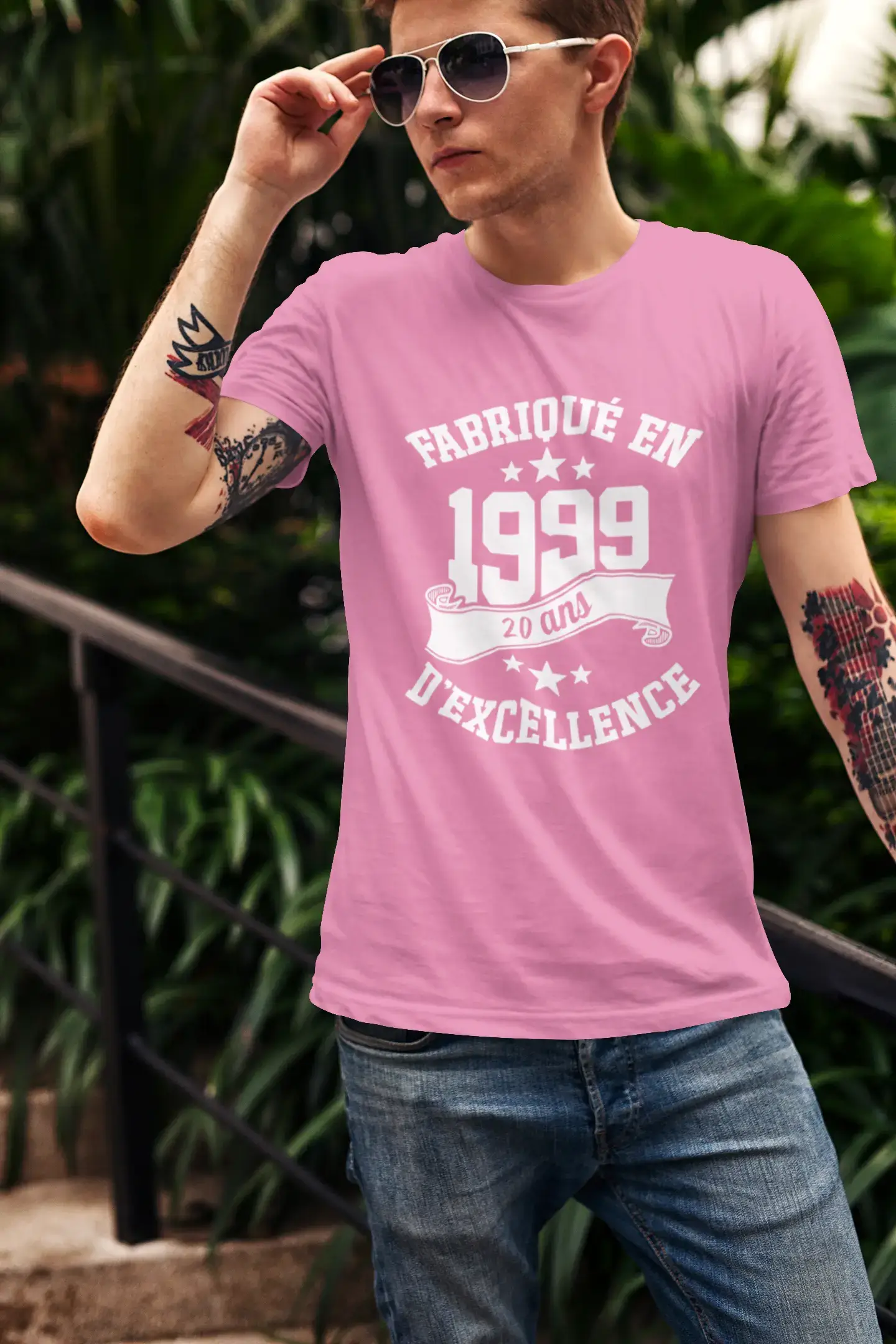 ULTRABASIC – Hergestellt im Jahr 1999, 20 Jahre alt. Original Unisex T-Shirt Rose Orchidée