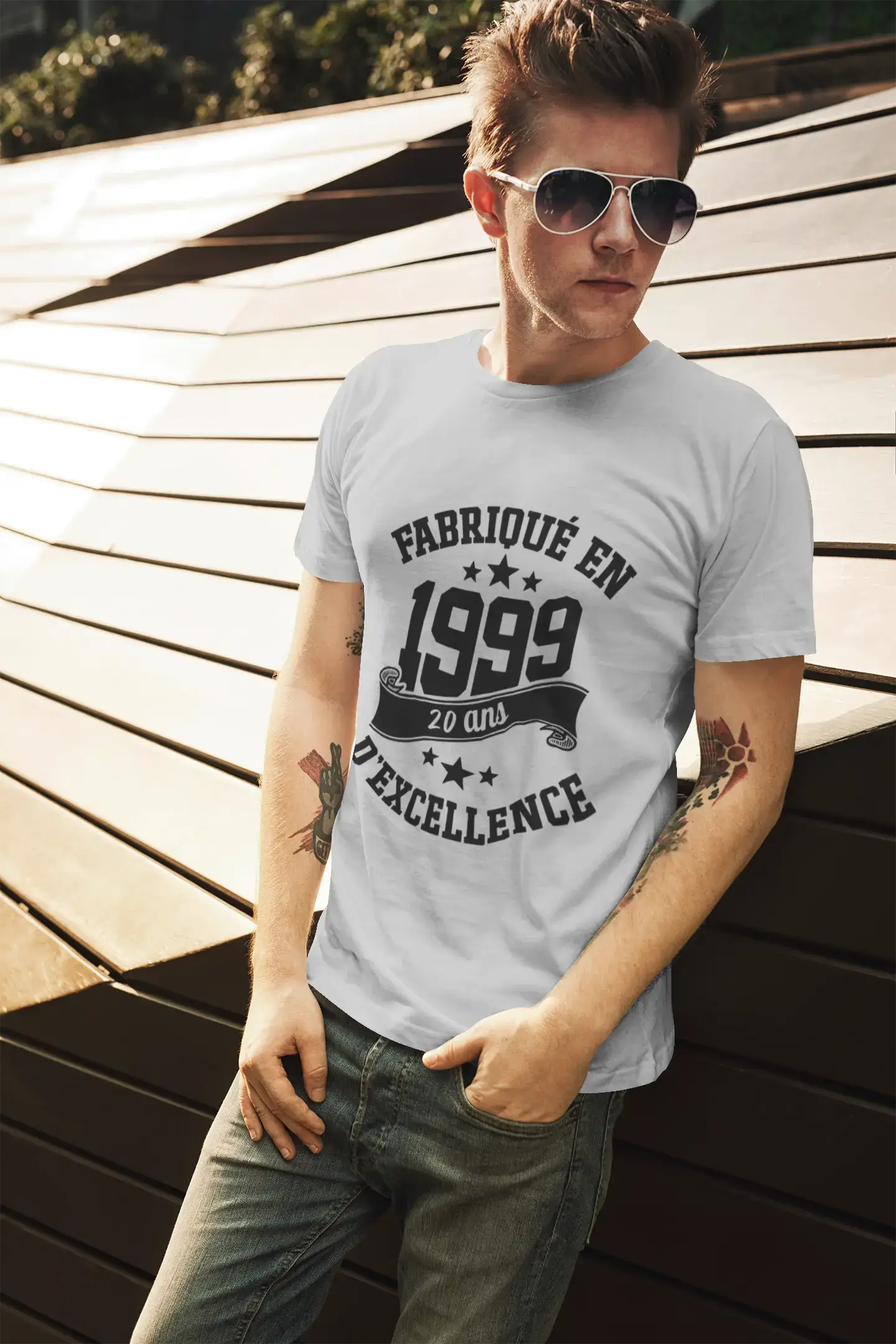 ULTRABASIC – Gefertigt im Jahr 1999, 20 Jahre Original Unisex T-Shirt Denim