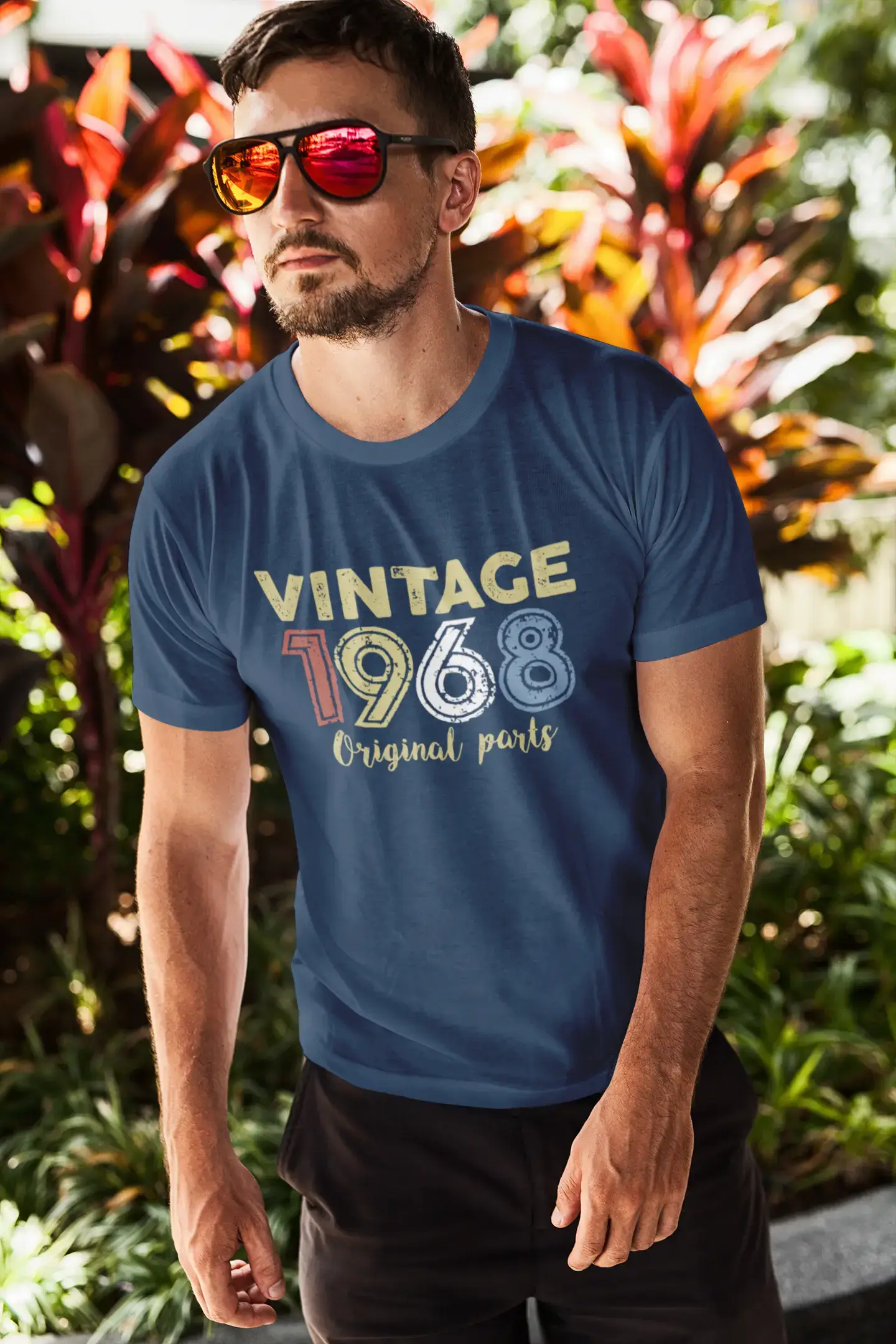 ULTRABASIC - Graphic Printed Men's Vintage 1968 T-Shirt Deep Black