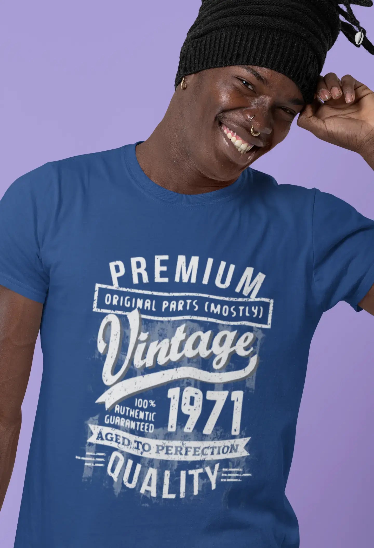 ULTRABASIC - Graphic Men's 1971 Aged to Perfection Birthday Gift T-Shirt