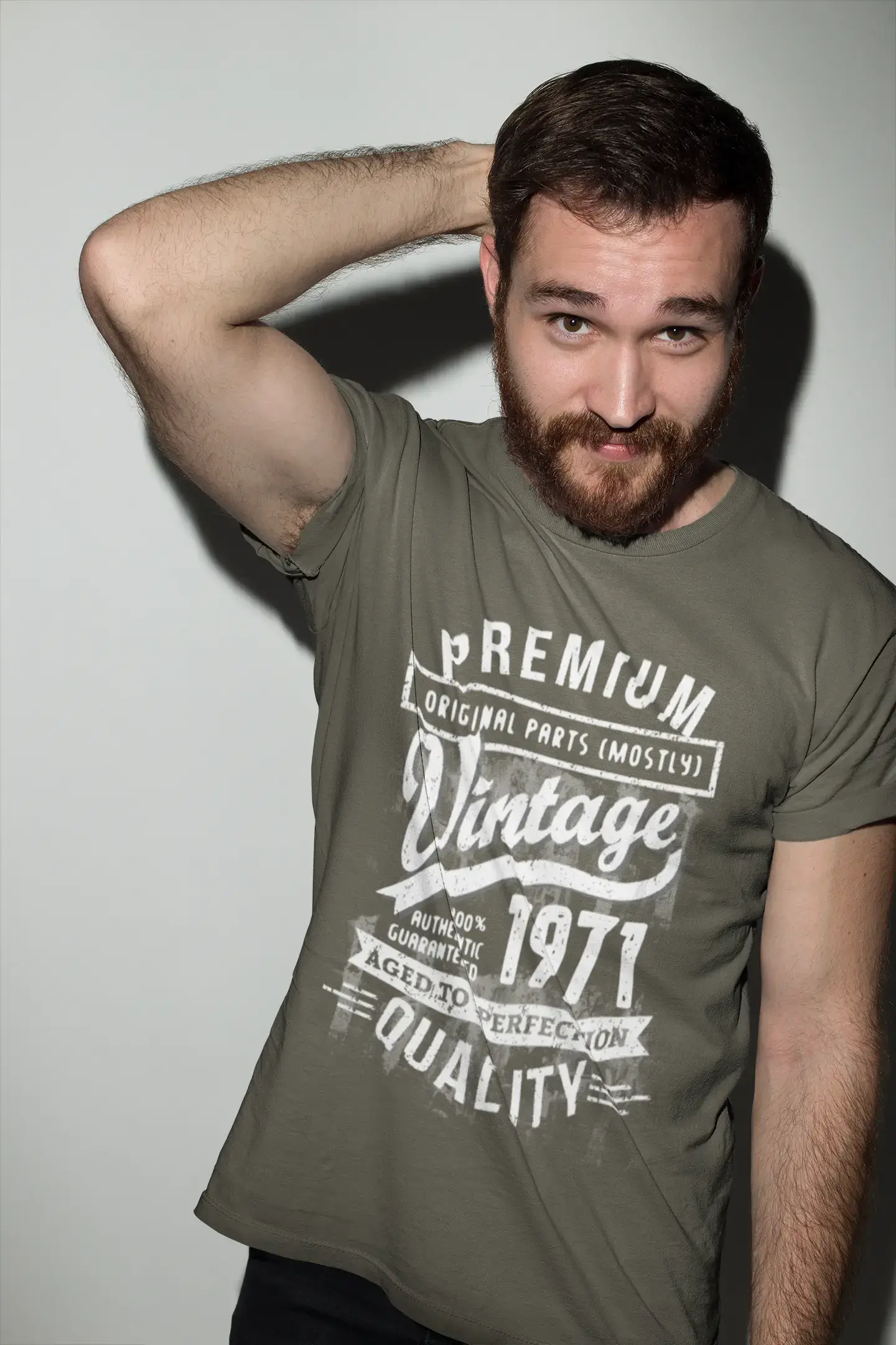Ultrabasic - Homme T-Shirt Graphique 1971 Aged to Perfection Tee Shirt Cadeau d'anniversaire