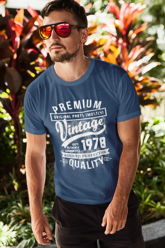 ULTRABASIC - Graphic Men's 1978 Aged to Perfection Birthday Gift T-Shirt