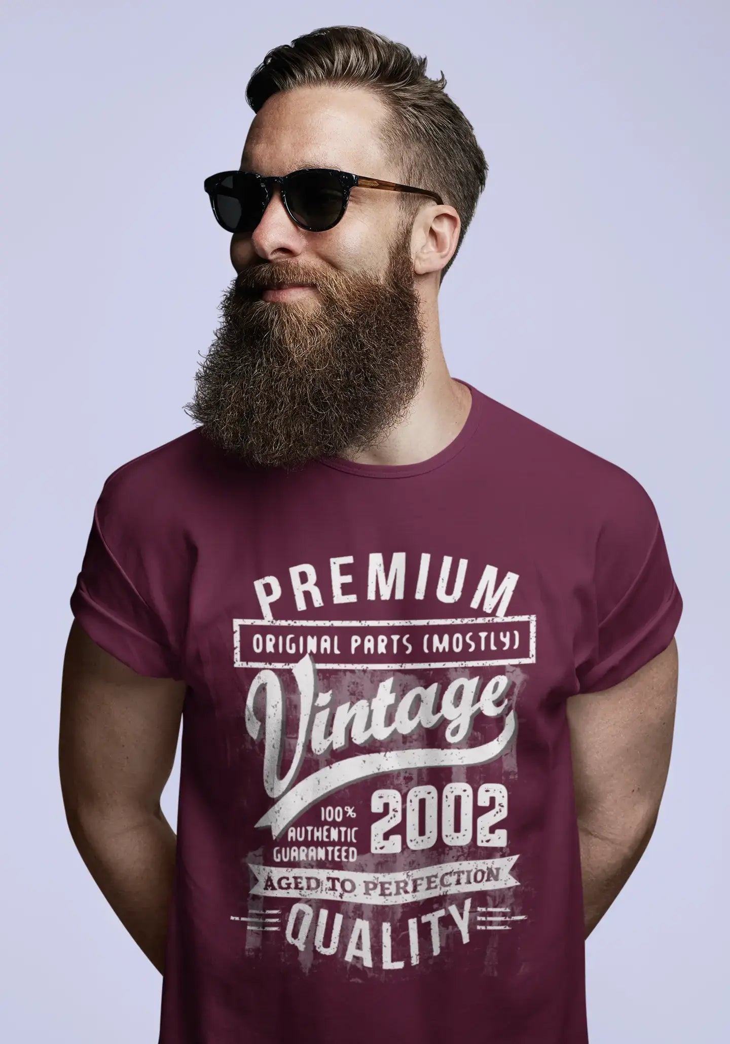 ULTRABASIC - Graphic Men's 2002 Aged to Perfection Birthday Gift T-Shirt
