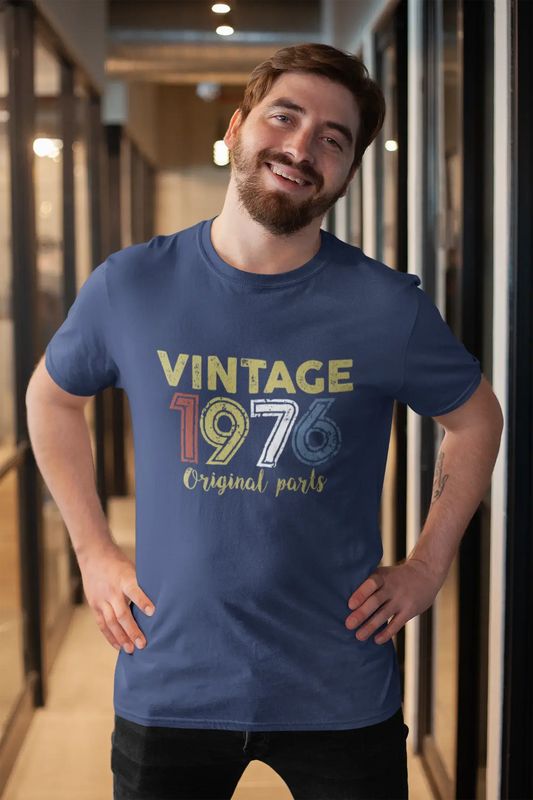 ULTRABASIC - Graphic Printed Men's Vintage 1976 T-Shirt Denim