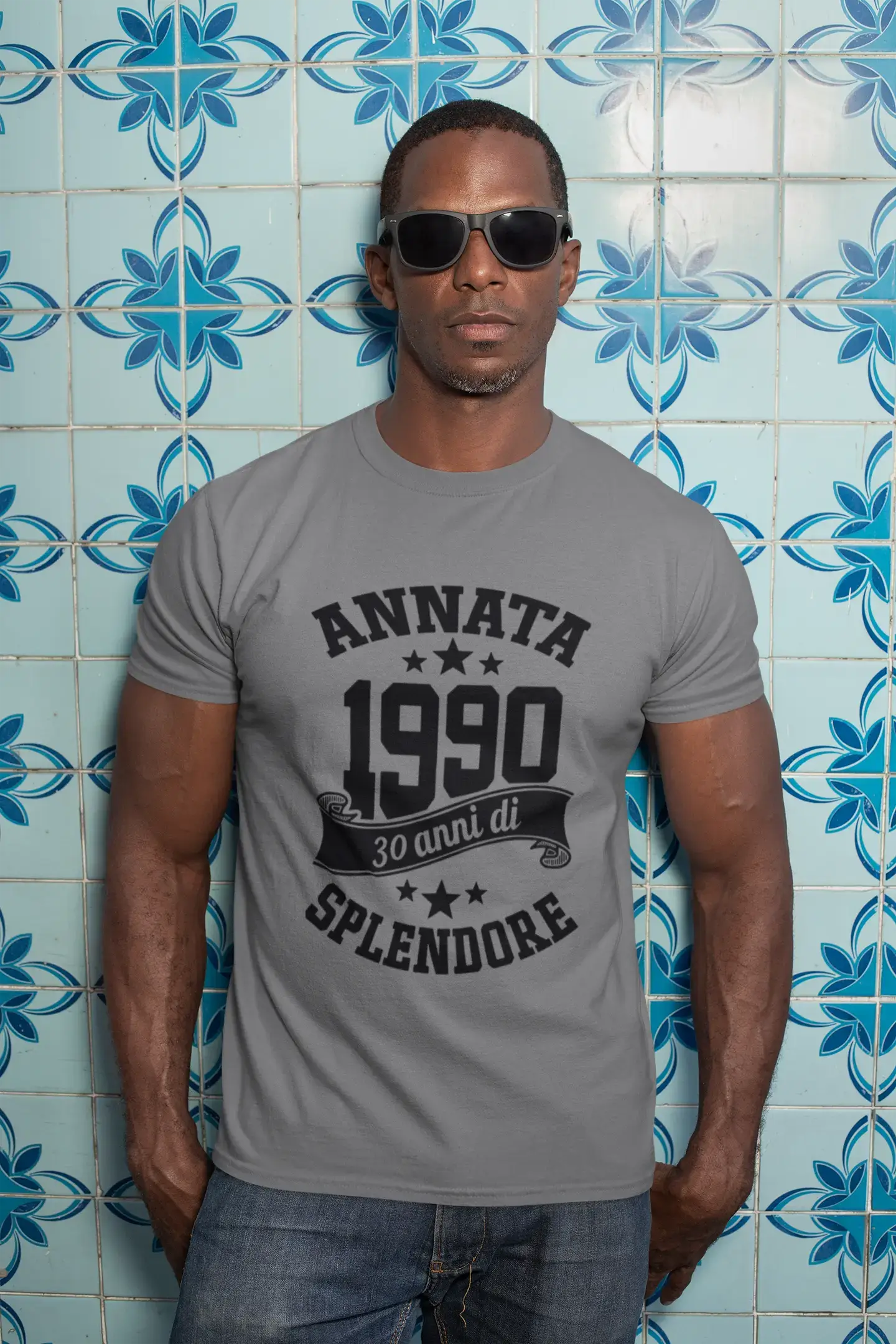 Ultrabasic® Homme T-Shirt Graphique Vintage Fatto nel 1990, 30 Anni di Splendore Anniversaire Cadeau