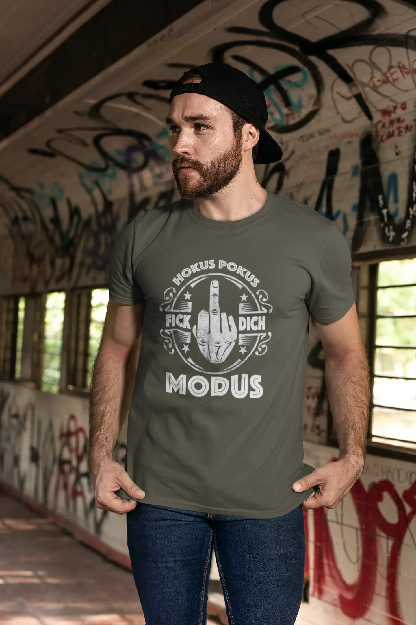 <span>Herren</span> <span>Grafik</span> T-Shirt Hokus Pokus Modus F... Dich Idee <span>Geschenk</span>