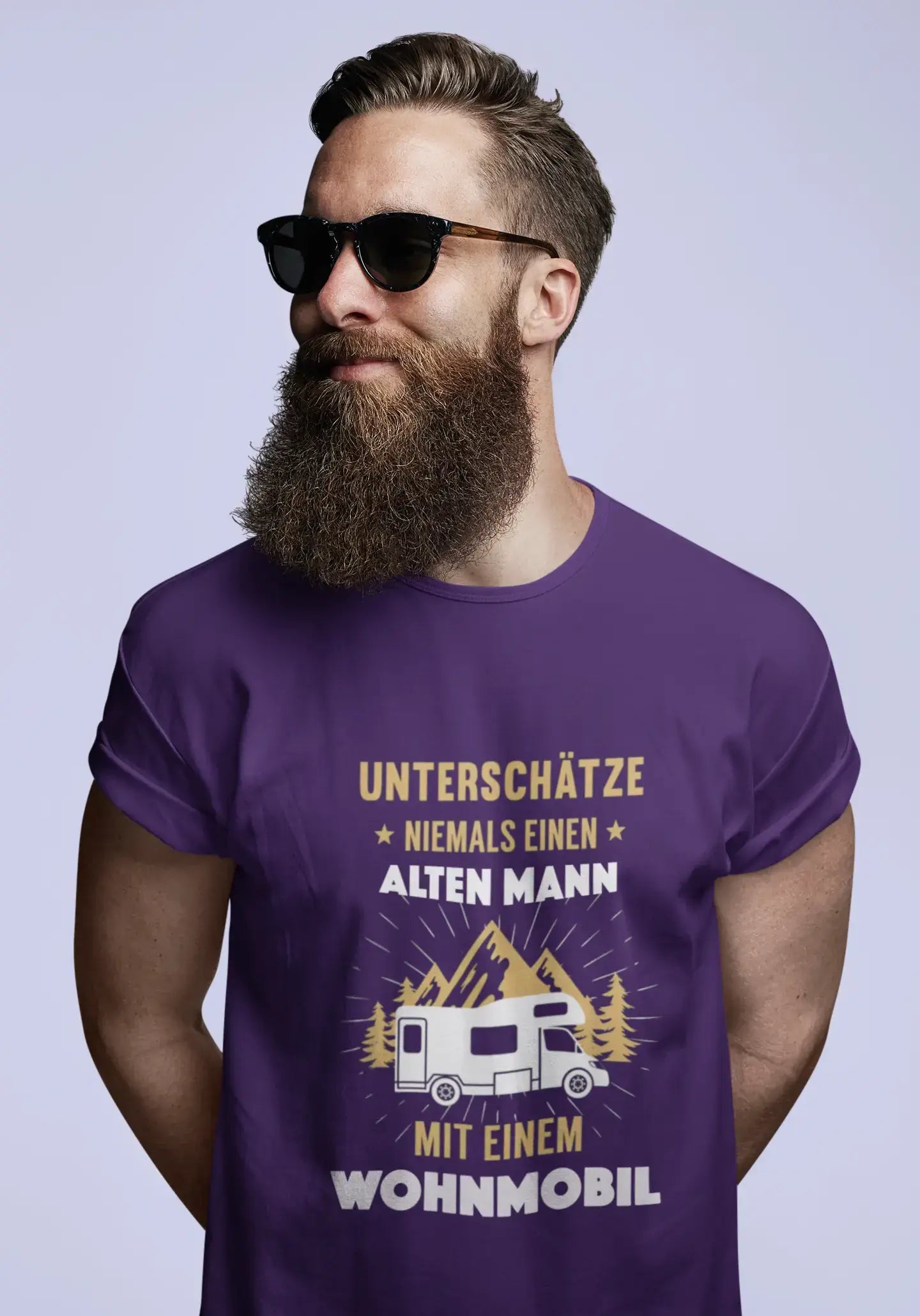 <span>Herren</span> <span>Grafik</span> T-Shirt Unterschätze Niemals Wohnmobil Idee <span>Geschenk</span>