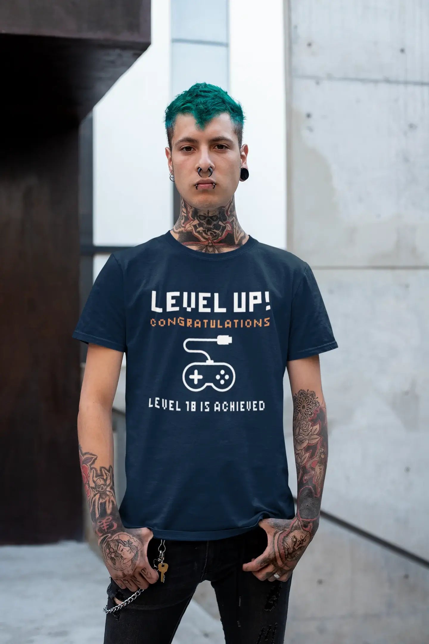 Men's Graphic T-Shirt Level Up! Level Achieved Gift Idea