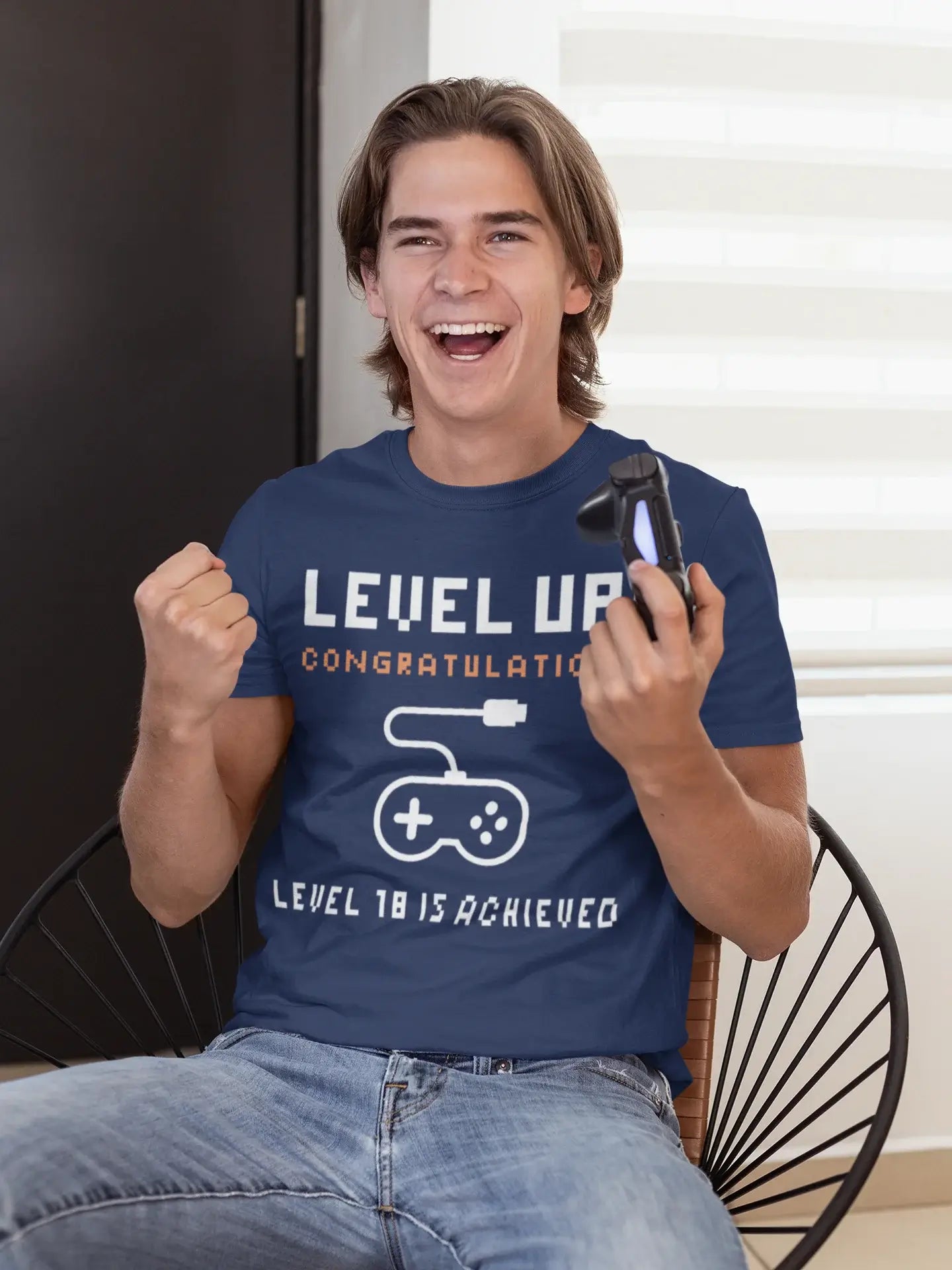Men's Graphic T-Shirt Level Up! Level Achieved Gift Idea