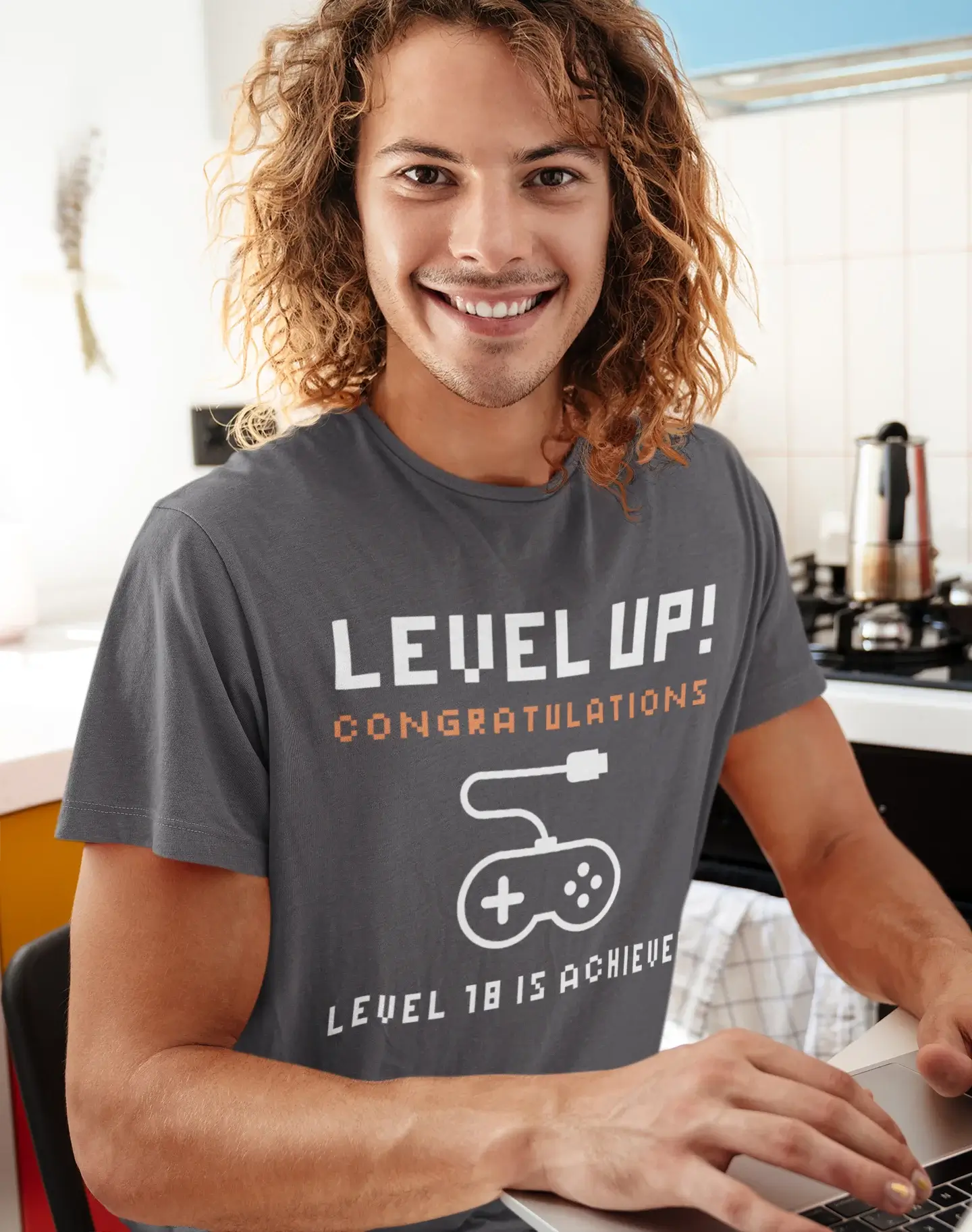 Men's Graphic T-Shirt Level Up! Level Achieved Gift Idea