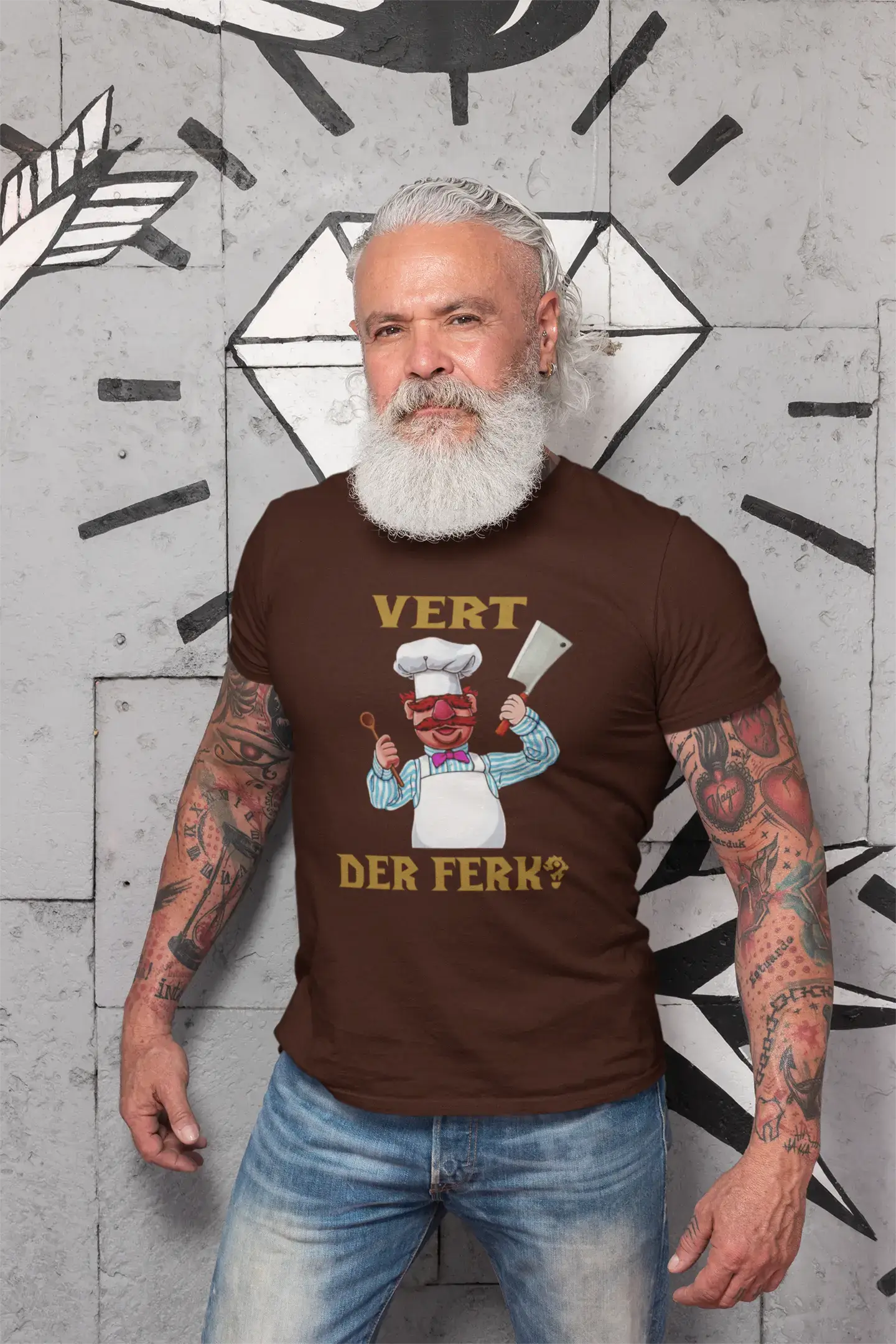 Men's Graphic T-Shirt Vert Der Ferk Chef Gift Idea