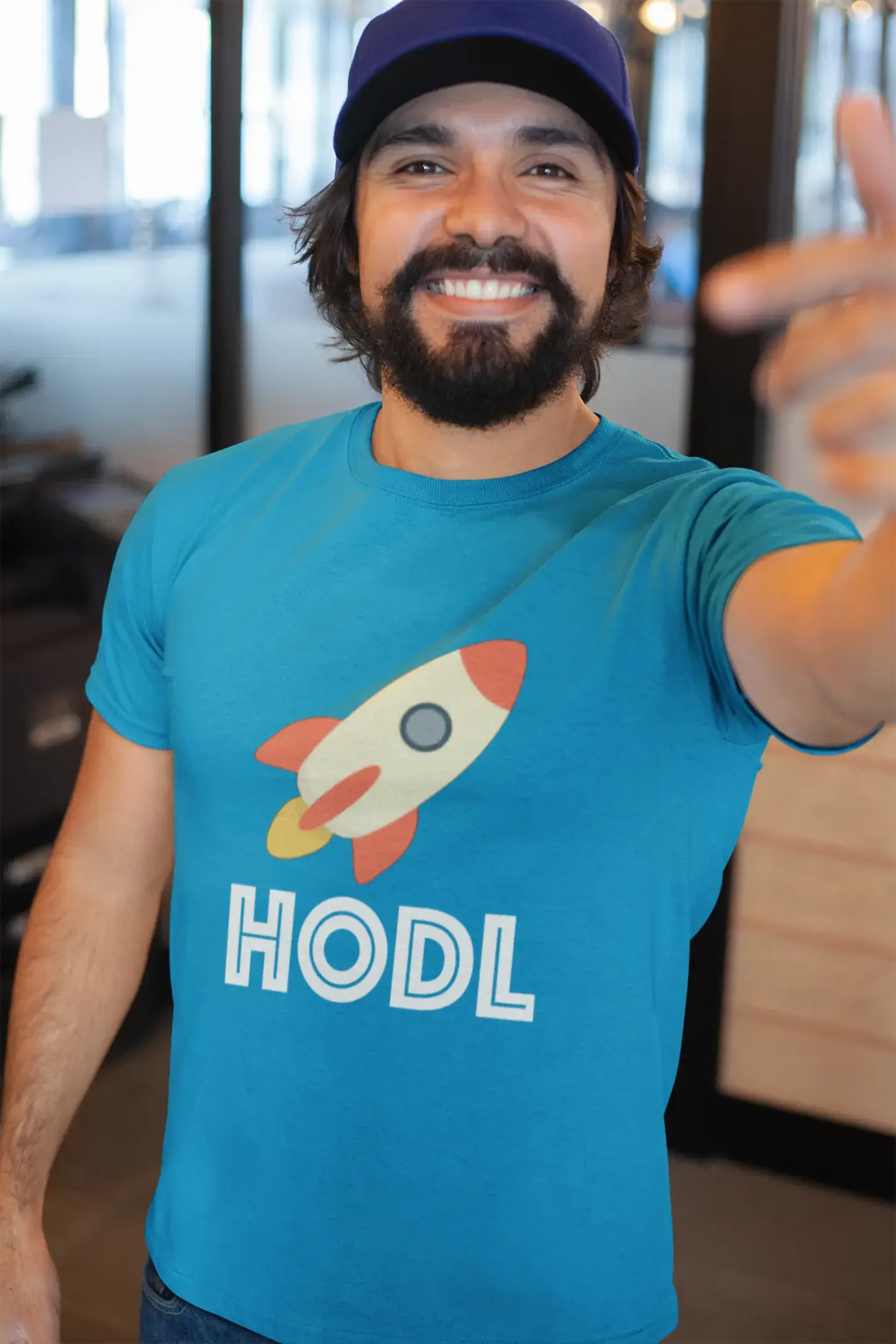Men's Graphic T-Shirt Hodl To The Moon T-Shirt Crypto Tee Funny Traders Gift Idea