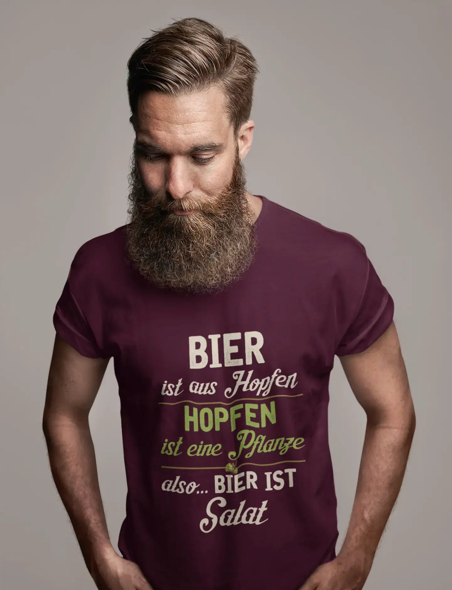 Men’s Graphic T-Shirt Bier ist Salat Gift Idea
